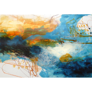 Abstraktes Mixed Media Bild